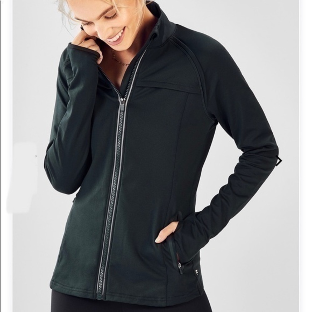 Fabletics Kimmy Zip Front Active Performance Jack… - image 1